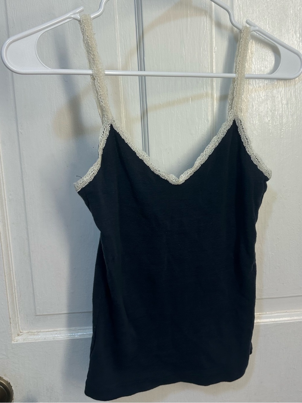 Brandy Melville Cami with Cream Lace Trim